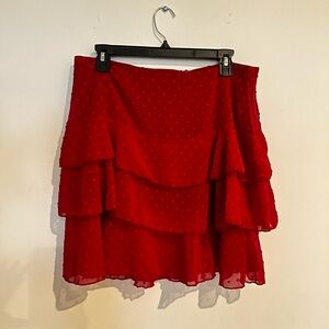 3/$30 ✨ SHEIN Red Layered Skirt